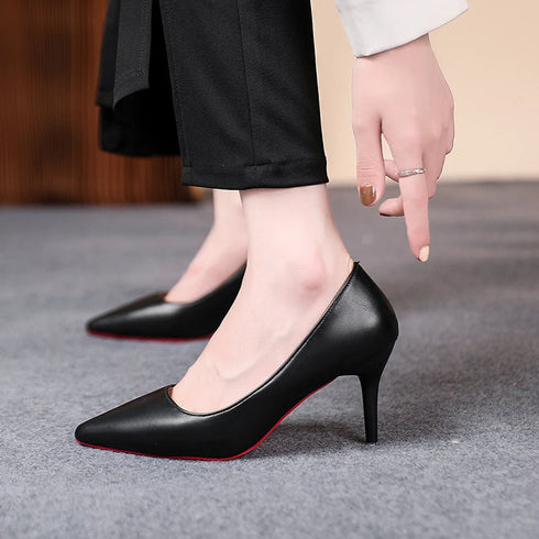 Elegant Pointed Toe Stiletto Pumps for Women - Office and Career Essentials